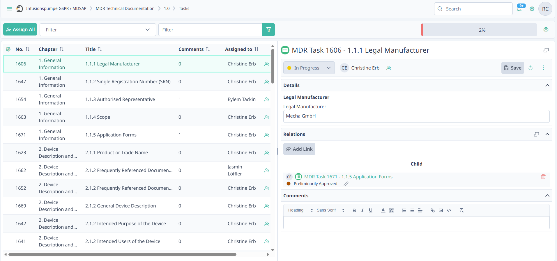 BAYOOSOFT_Themis_MDR_Task_Uebersicht